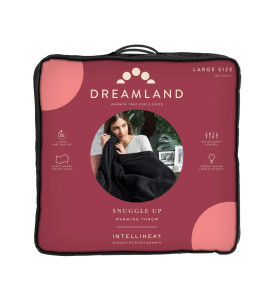 Dreamland Snuggle Up Warming Throw - Luxurious black velvet