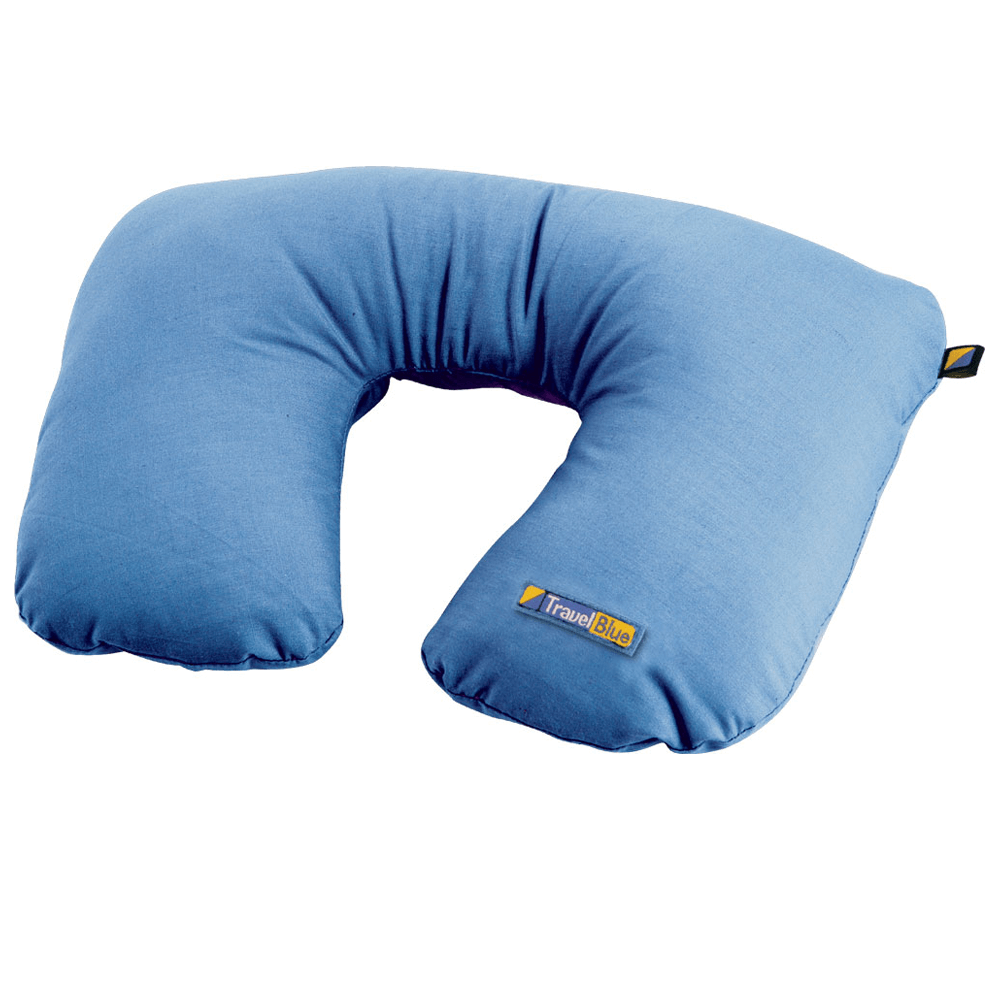 travel blue pillow