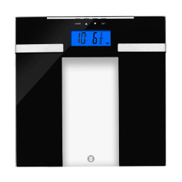 WeightWatchers Ultra Slim Glass Analyser Bathroom Scale - Black