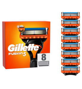 Gillette Fusion5 Razor Refills For Men, 8 Razor Blade Refills