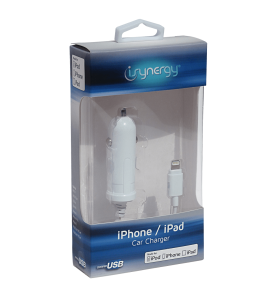 iSynergy MFI iPhone 5/6/7 Car Charger - Apple Certified