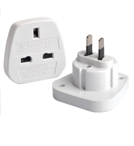 Travel Blue 2 X American Travel Plug (Non Earthed Adaptor)